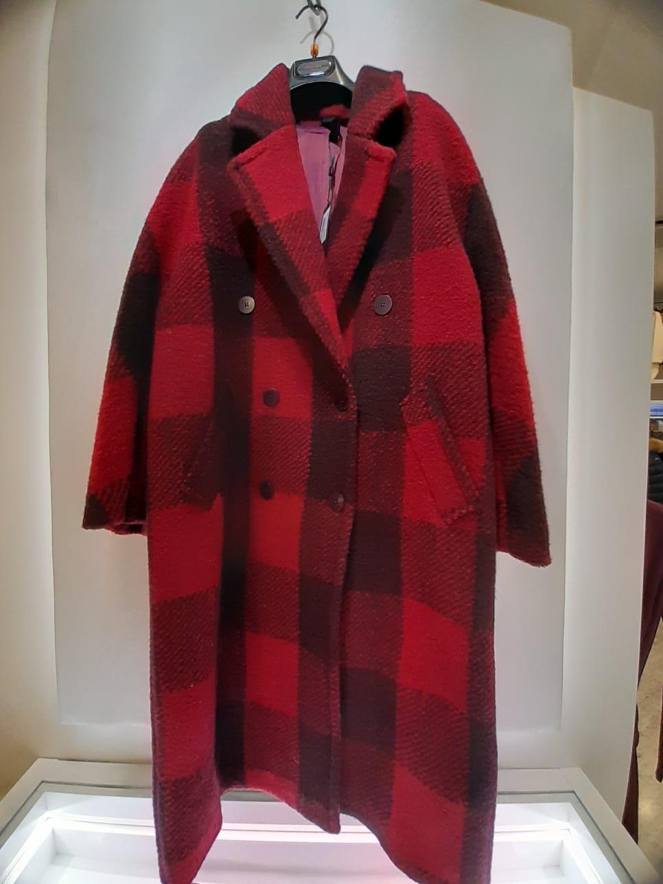 Cappotto Lana Cappotto Rosso Vicolo Cappotti Vicolo In Lana Rosa