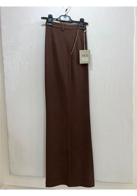 PANTALONE PALAZZO BORDINO BRILLANTINATO TEN | Pantalone | T44120156705600