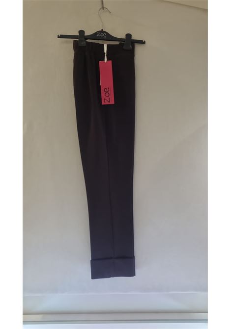 PANTALONE DRITTO CON PIEGONE ZOE | Pantalone | 13G315FONDENTE