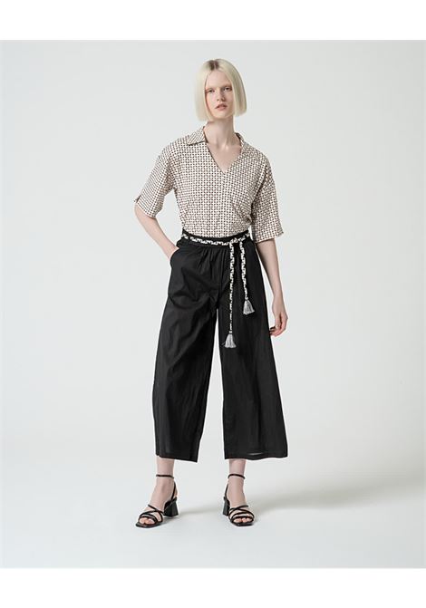 PANTALONE CULOTTE CON CINTURA INTRECCIATA SURKANA | Pantalone | 525LION52100