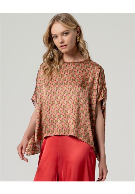 CAMICIA FANTASIA ASIMMETRICA A MANTELLO SURKANA | Camicia | 516HISA12395